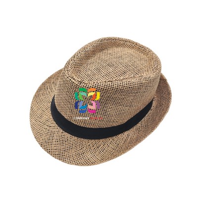 Straw Fedora Sun Hats for Men