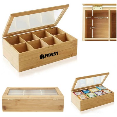 Natural Bamboo Tea Storage Box