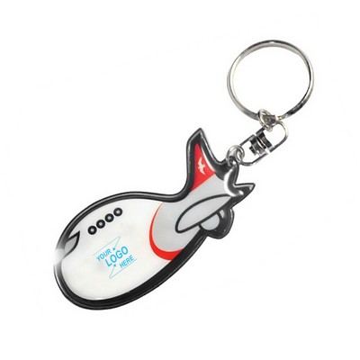 Personalized LED Airplane Keychain