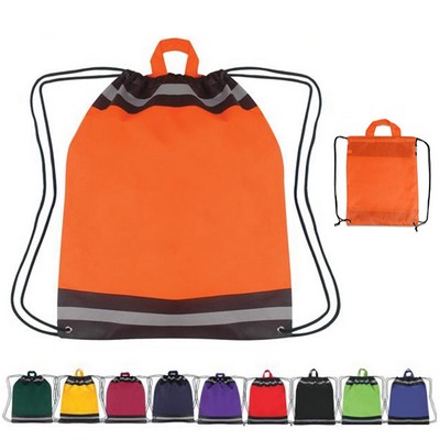 Stylish Reflective Drawstring Backpack: Safety Meets Fashion