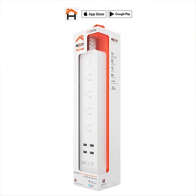 Nexxt Smart Home WiFi Surge Protector – White