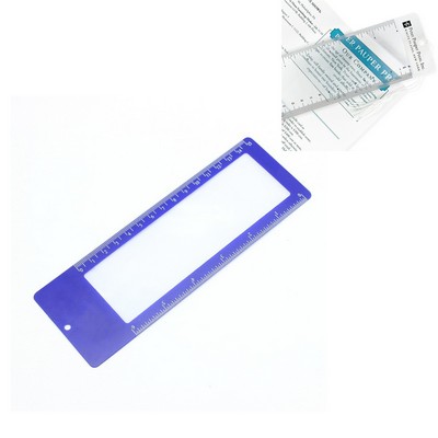 Enhanced Reading Experience: 3x Magnifier Bookmark Ruler for Efficient Studying