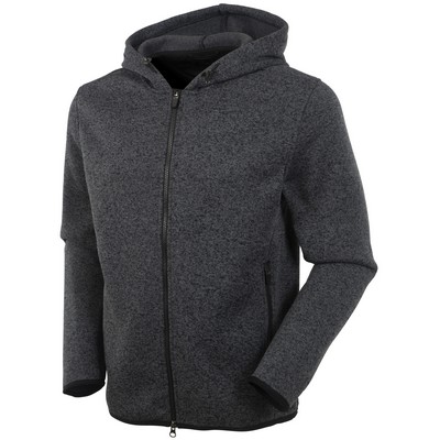 Bobby Jones® Men's Performance Heathered Full-Zip Fleece Hoodie