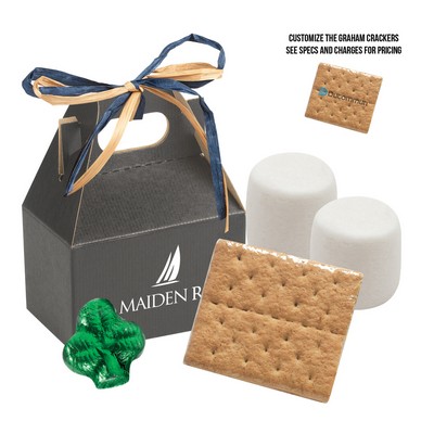 St. Patrick's Day S'mores Kit in Gable Box