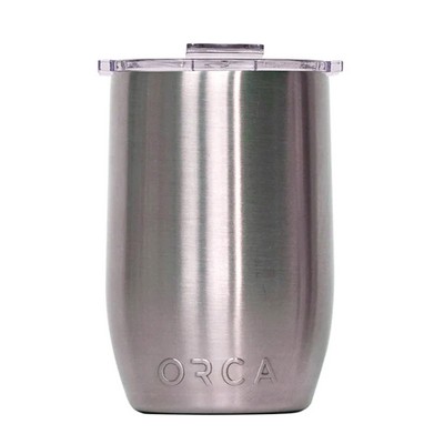 Orca Vino Wine Cup w/Lid, 12oz, Stainless Steel