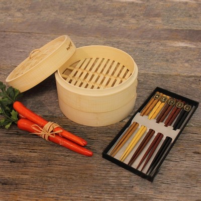 Berghoff 11-Piece Bamboo Steamer Set