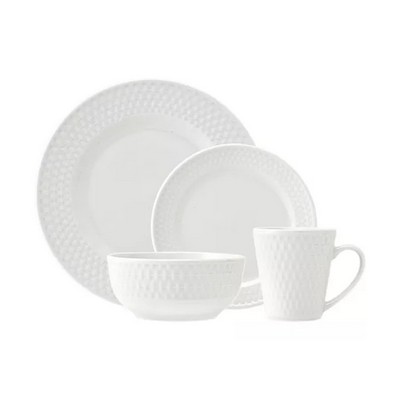 Godinger 36 - Piece Fossette Porcelain Dinnerset