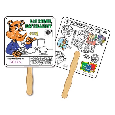 Good Nutrition Coloring Hand Fan - FSC Certified