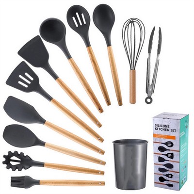 Silicone Kitchen Utensil Set Durable Cooking Tools Kit