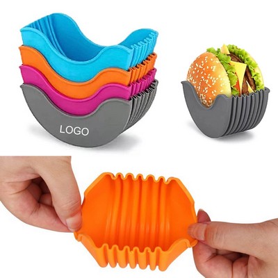 Food Grade Silicone Retractable Burger Holder