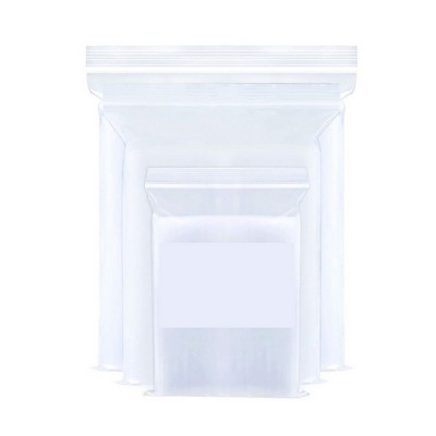 Zip Lock Unprinted Clear Bags 4 Mil. 13"x18"