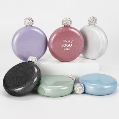 5oz Round Shaped Portable Hip Flask