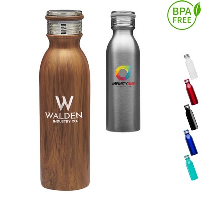 20 oz. BPA free Stainless Steel Sports Bottle w/ carry loop