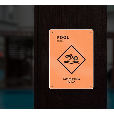 Reflective Pool Signs (1ft x 1ft/Sqft)