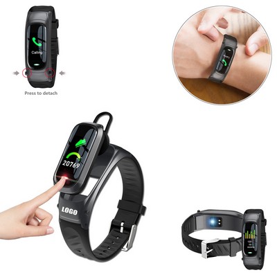 2-In-1 Ear Bud With Fitness Tracker Bracelet