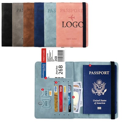 Multi-Pocket RFID Blocking Passport Organizer