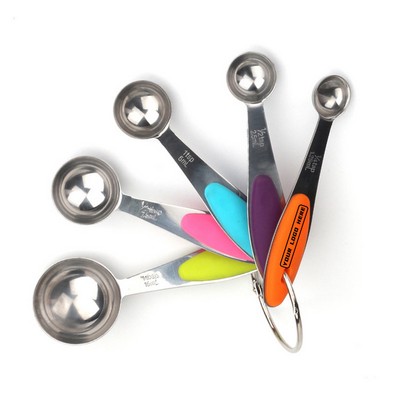 5 Pieces Stainless Steel Measuring Spoon Set