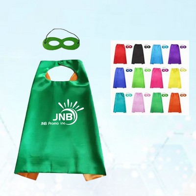 Superhero Costume Set with Cape and Mask