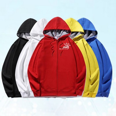 Youthful Zip-Front Hoodie Pullover Hoodie