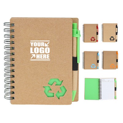 Eco Spiral Notebook with Matching Pen