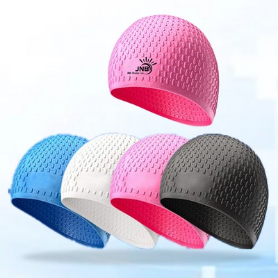 BubbleGlide Silicone Swim Cap