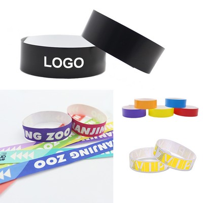 3/4 Inch Disposable Waterproof Paper Wristbands