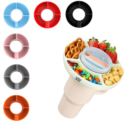 Reusable Silicone Snack Bowl For Tumbler