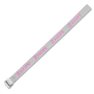 1/2" Woven Wristband w/ Clear Slide Closure - "Select" Weave