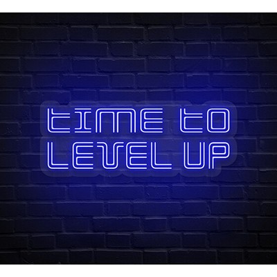 Time To Level Up Neon Sign