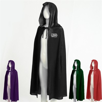 Children's Hooded Velvet Poncho