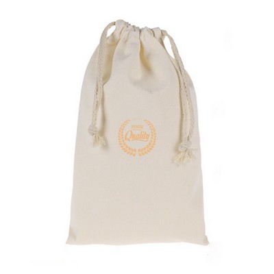 Beige Drawstring Storage Bag