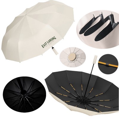 Double-bond Fully Automatic Sunny and Rainly Umbrella