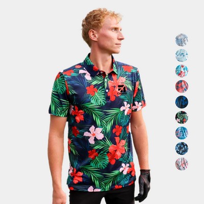 YATTA Golf® - Blossom men's Moisture Wicking non iron Golf Polo Shirts