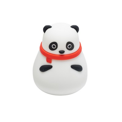 Panda shaped silicone night light-warm yellow light