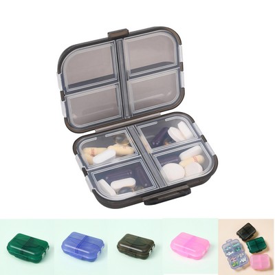 8 Compartment Pill Organizer Box