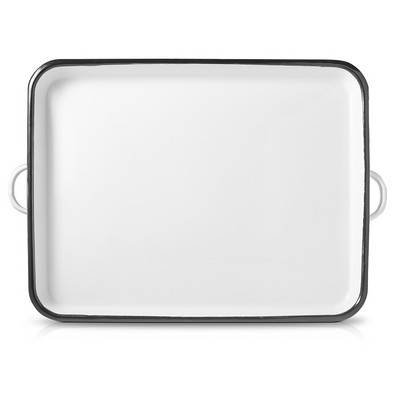 Enameled Rectangular Serving Tray