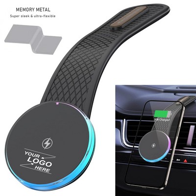 Magnetic Wireless Car Charger 15W Phone Holder