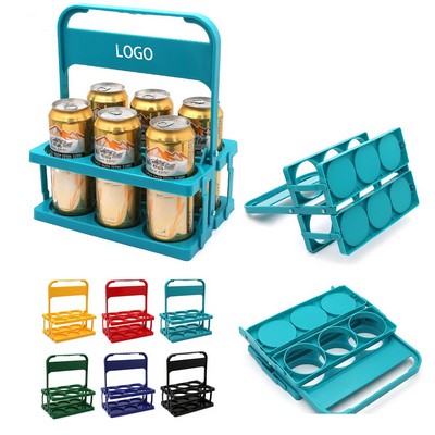 6-Pack Foldable Plastic Beer Basket