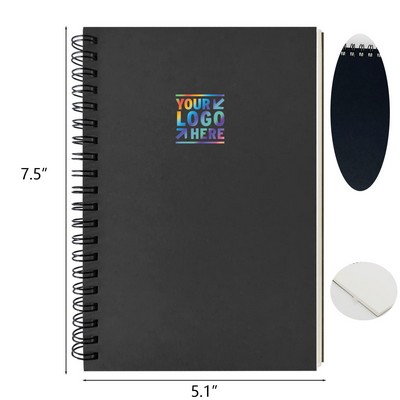 Soft Cover 7.5 x 5.1 Inches 100 Pages 50 Sheets Spiral Notebook