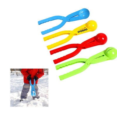 Children Outdoor Winter Snowball Maker Clip Toy with Handle for Snowball Fights