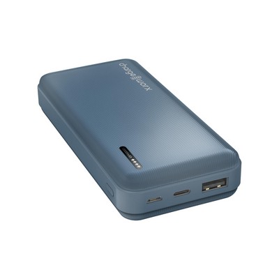 CHARGEWORX Chargeworx 10000Mah Dual Usb Slim Power Bank, Bluestone