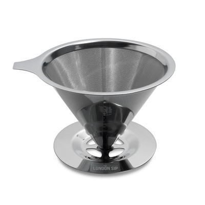 KitchenSupply London Sip - Stainless Steel Coffee Dripper, 1-4 Cup