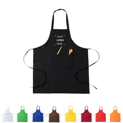 Unisex Solid Bib Apron