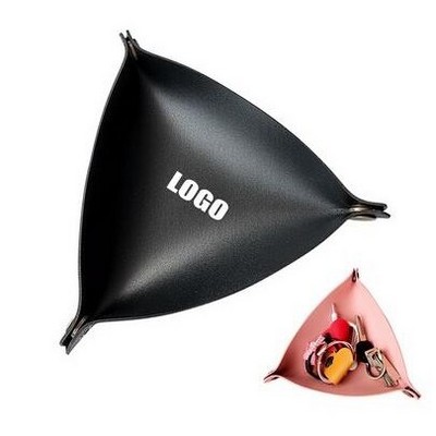 Big Size Triangular PU Leather Foldable Holder