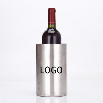 Double Wall Stainless Steel Wine Cooler & Bottle Holder