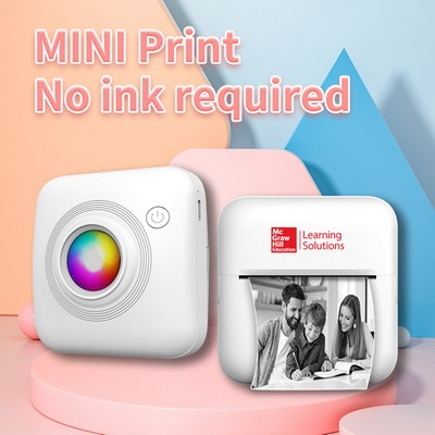 Portable Mini Handheld Photo Printer Thermal Printing Bluetooth