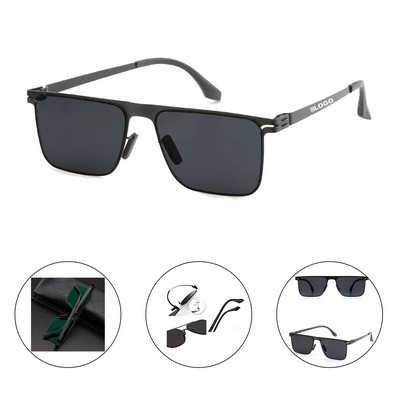 Nylon Polarized Square Uv Protection Sunglass