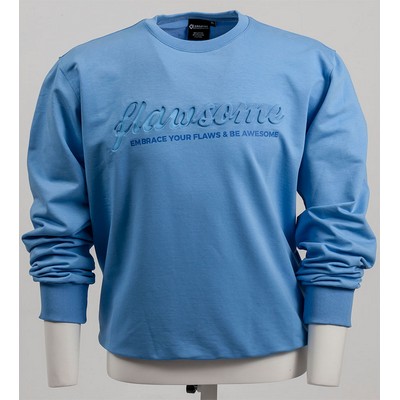 Debossed Apparel Midweight Crew Neck Sweatshirt