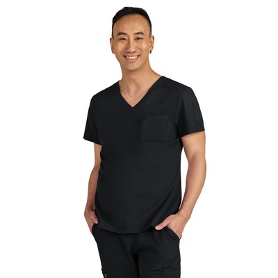 koi - Cureology - Men's Chest Pocket V-Neck Arthro Scrub Top