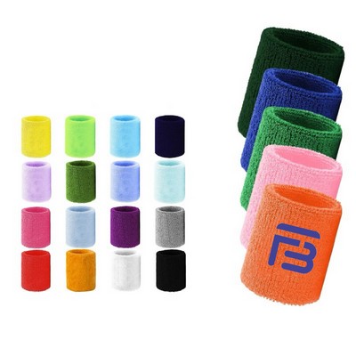 Breathable Cotton Wrist Sweatbands